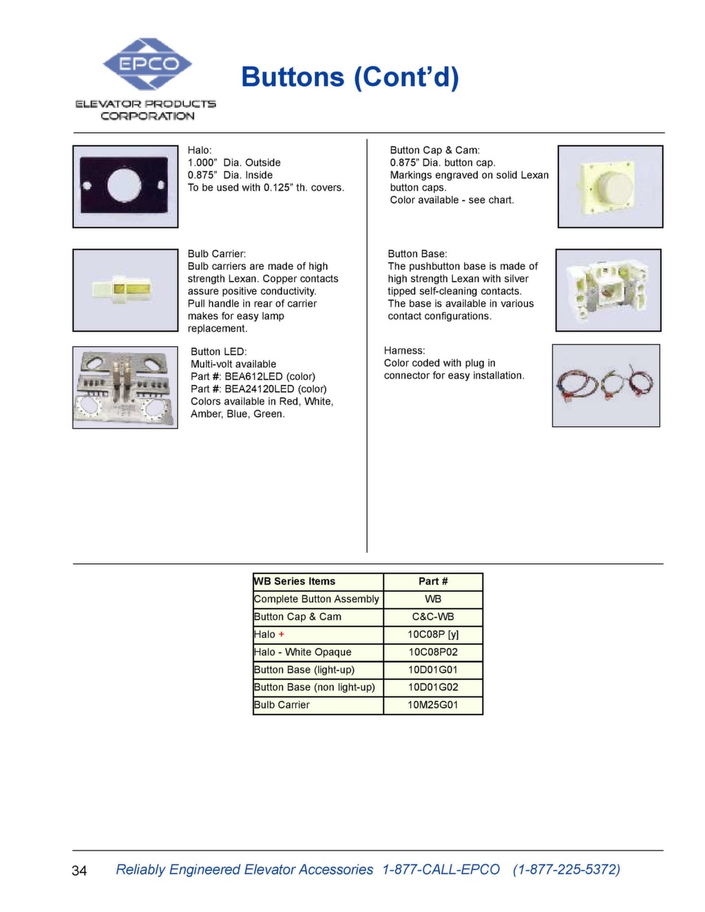 EPCO Elevator Parts Catalog Elevator Products Corporation