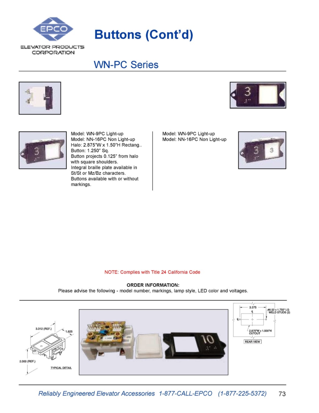 EPCO Elevator Parts Catalog Elevator Products Corporation