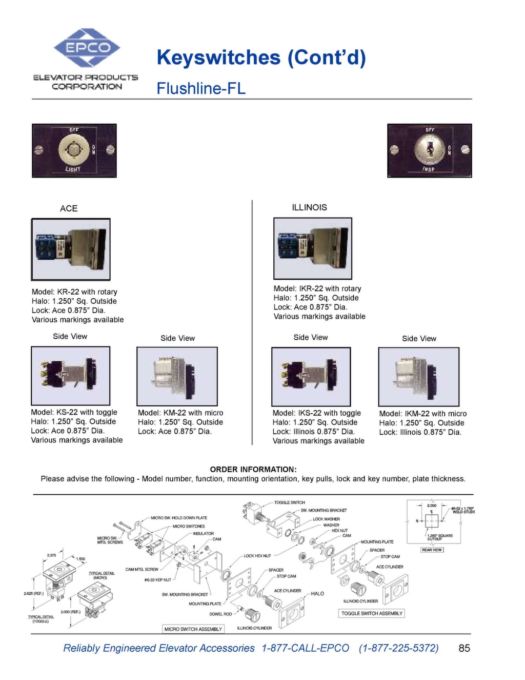 EPCO Elevator Parts Catalog Elevator Products Corporation