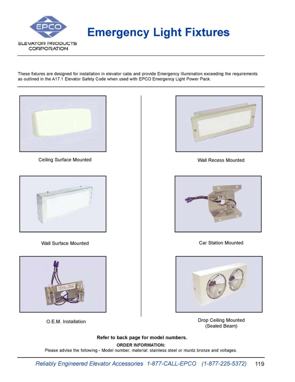 EPCO Elevator Parts Catalog Elevator Products Corporation